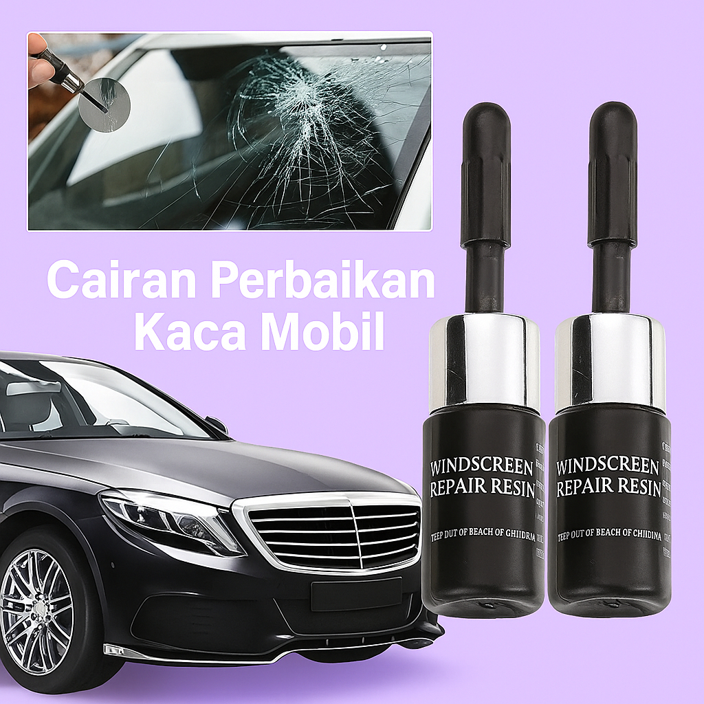 Lem Kaca Mobil Retak Super Kuat Transparan