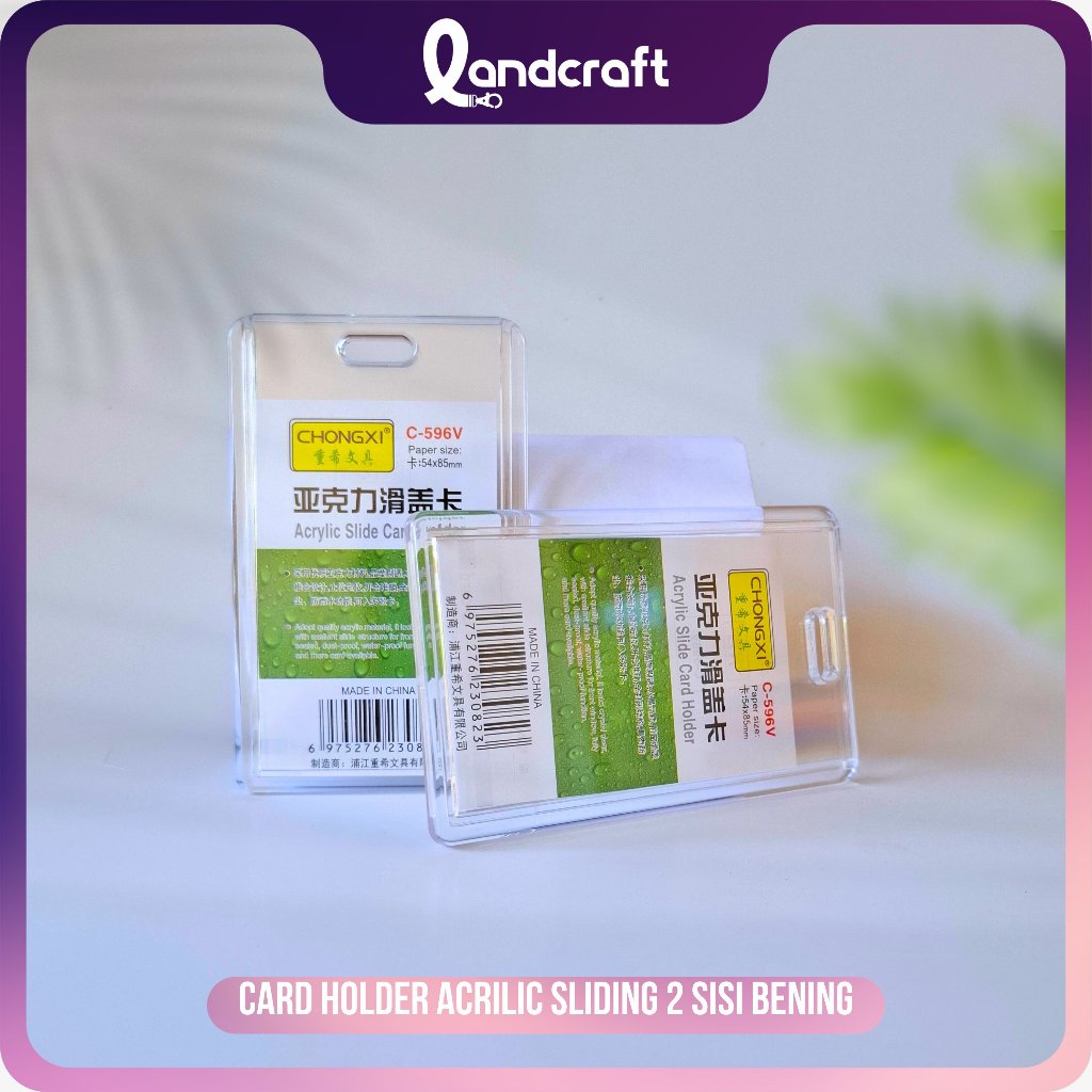 

Case ID Card Chongxi Akrilik Premium Buka Tutup Sliding