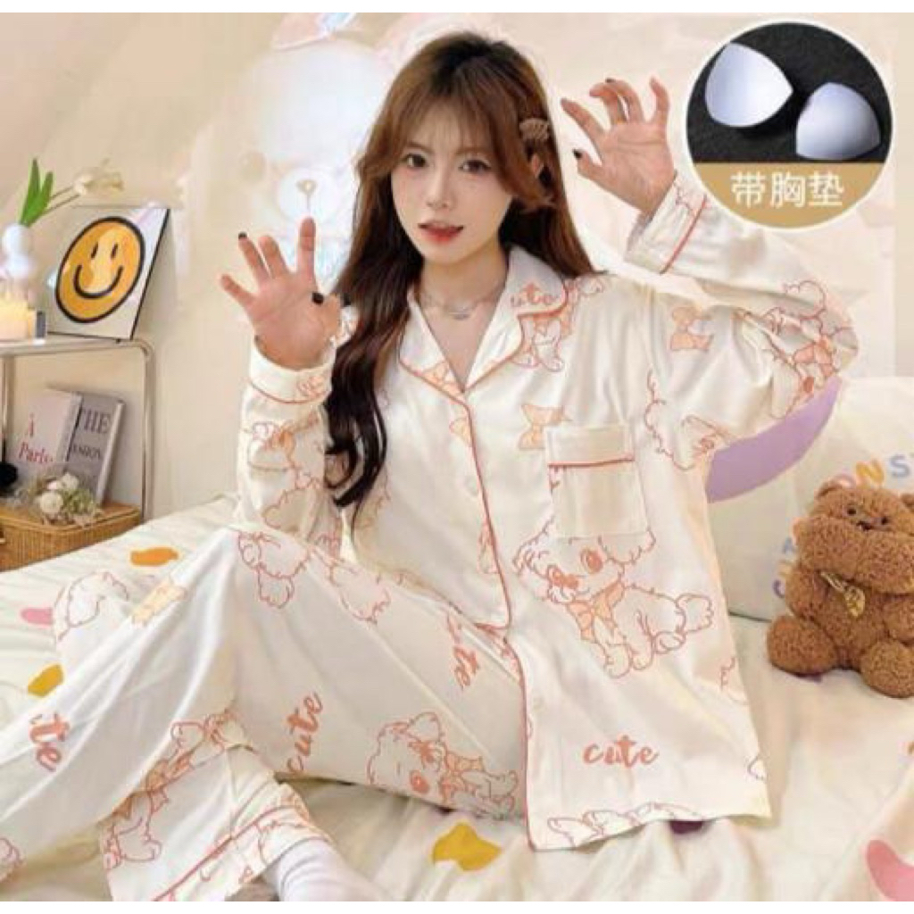 Piyama Kancing (PP) Import sleep.pajamass