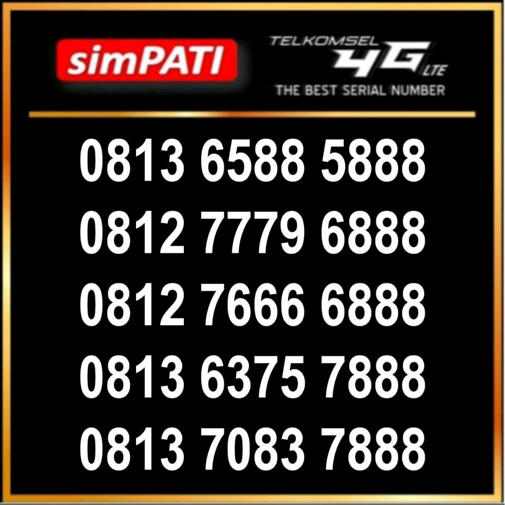 NOMOR CANTIK SIMPATI RAPI 5888 6888 7888