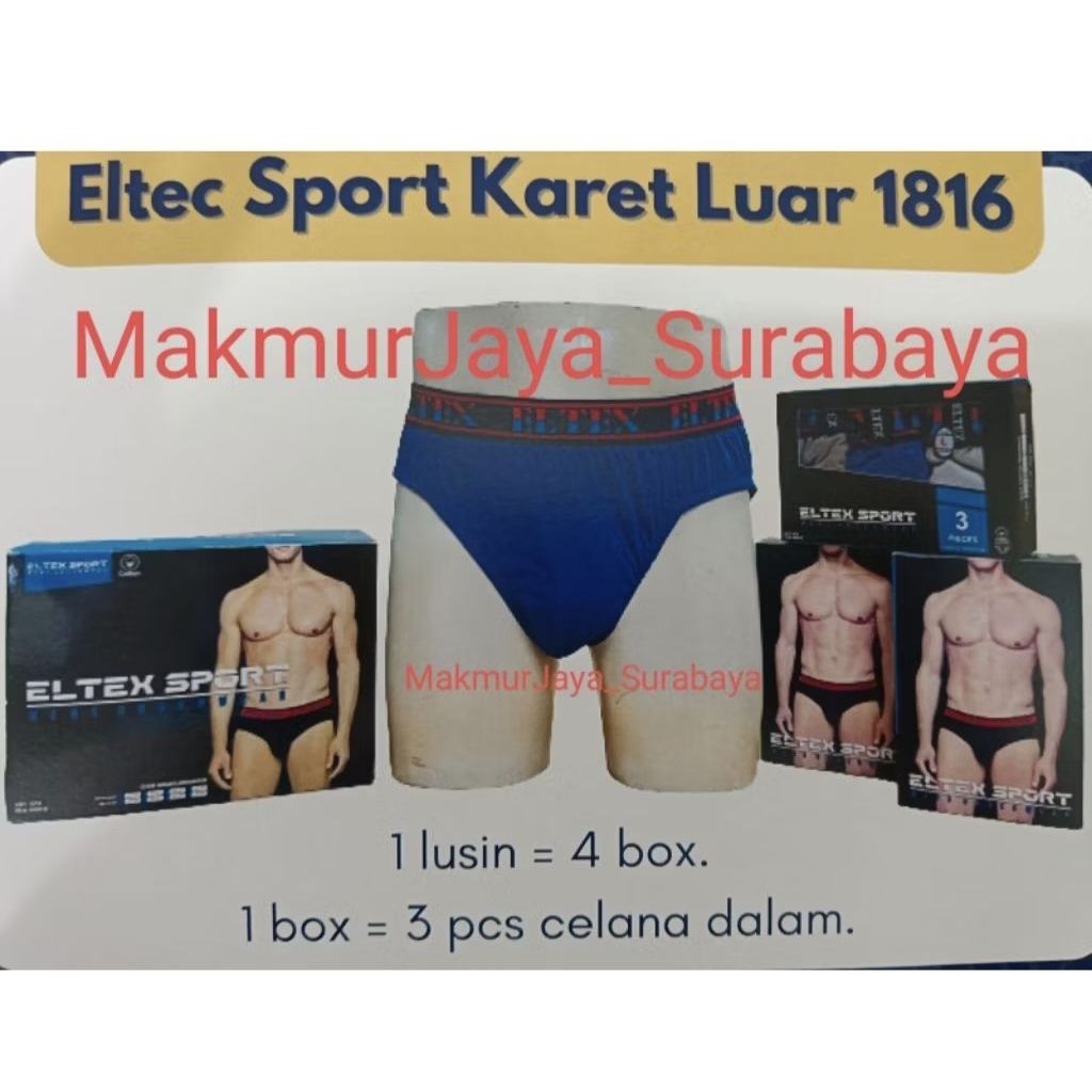 Celana Dalam Pria Eltec / cd pria Eltec Sport 1816 (isi 3 pcs)