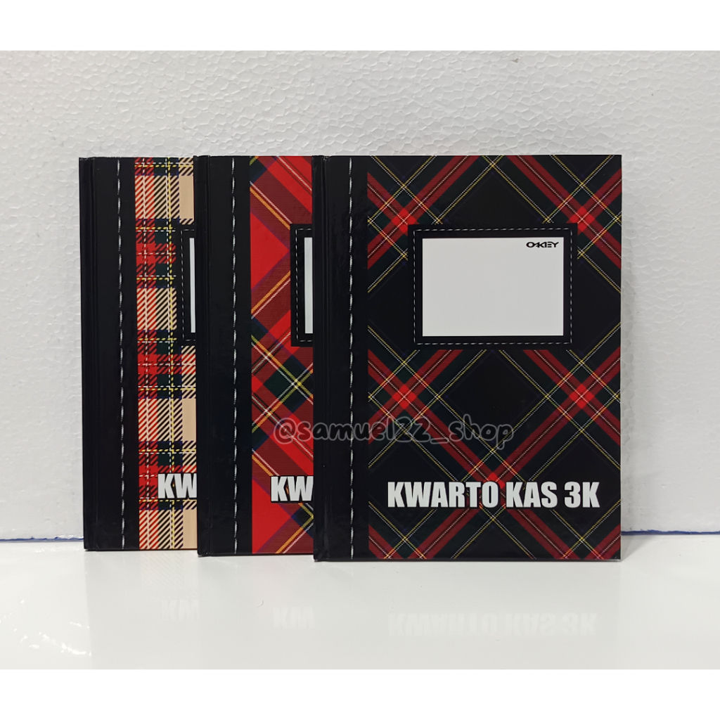 

Buku Hard Cover / Hardcover Kwarto Kas 3 Kolom 3K OKEY KIKY 100 Lembar