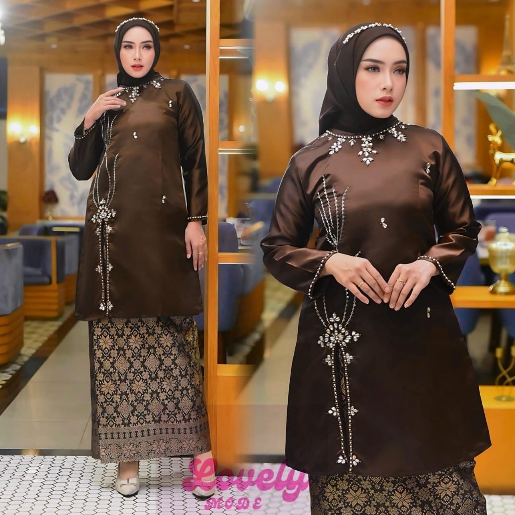 Baju Kurung Melayu Payet Datin Bridal / Baju Pesta / Baju Kurung Tradisional / Baju Pesta Payet etni
