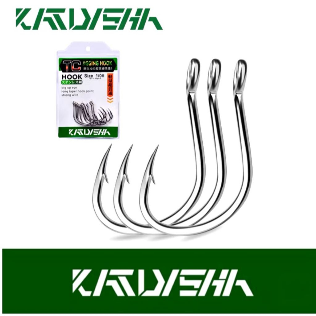 Katyusha hook pike hook jigging hook with ring kail pancing assist hook jigging
