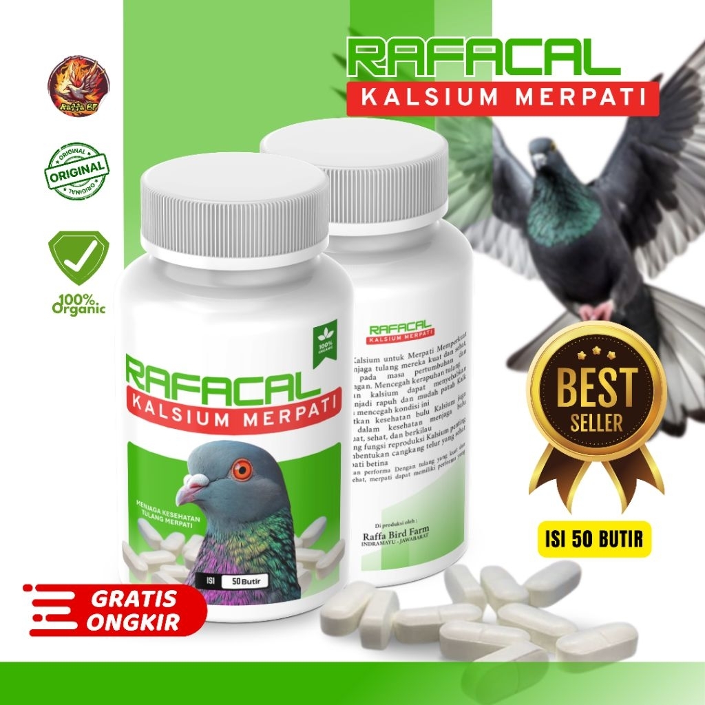 Obat Tulang Kalsium Merpati Isi 50 Butir Memperkuat Tulang Dan Cangkang Telur Merpati
