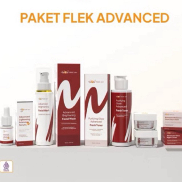 HNH SKINCARE PAKET FLEK GLOW ADVANCE (DAPAT 5PCS)