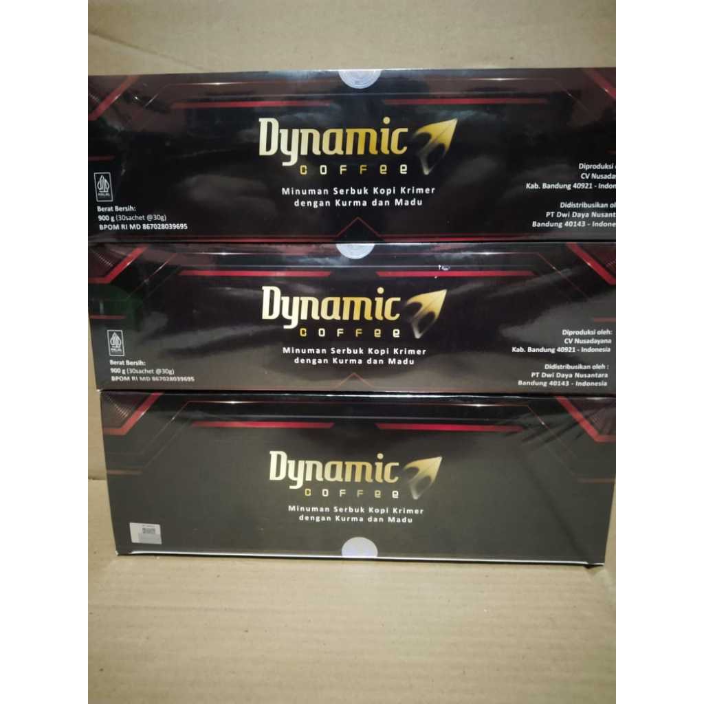 

DYNAMIC COFFEE 1BOX ISI 10 SACHET ORIGINAL KEMASAN BARU.