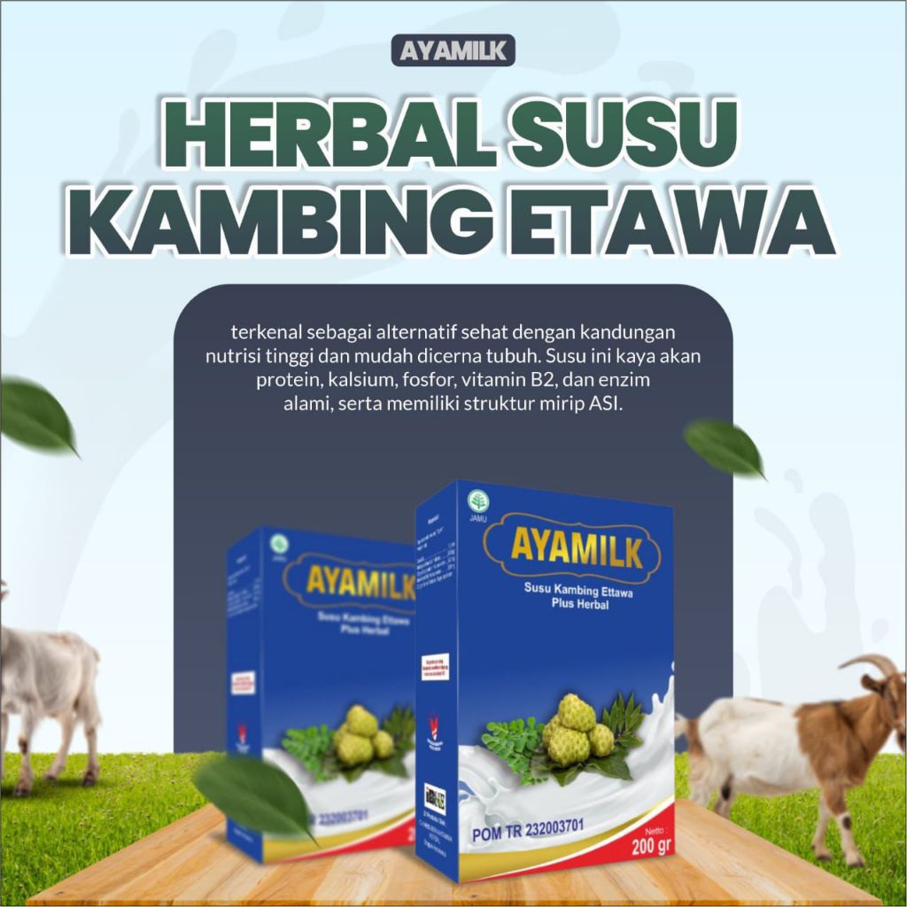 

AYAMILK Original Susu Kambing Etawwa Plus Herbal