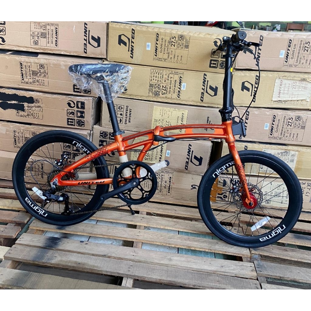 Sepeda Lipat Folding Bike Seli United Nigma II 2 Dua Ring 20 Terbaru Termurah Toko Sepeda Mafia