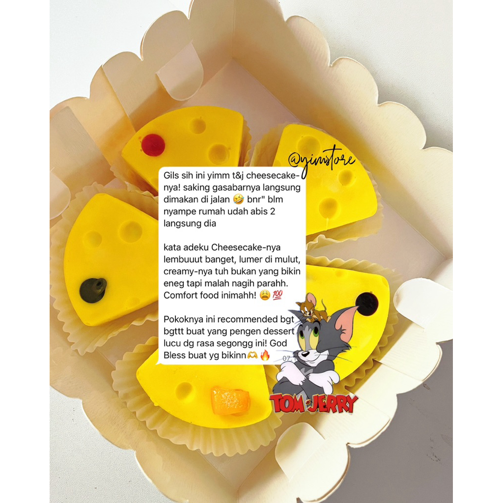 

Tom & Jerry CheeseCake | Klaten | Pengiriman Instant