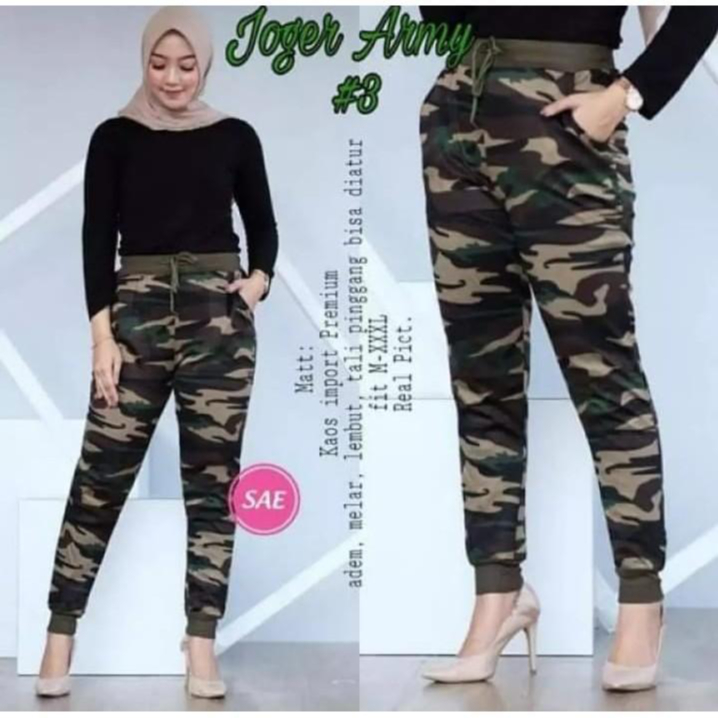 celana olah raga joger army wanita celana senam joger army sport berkualitas