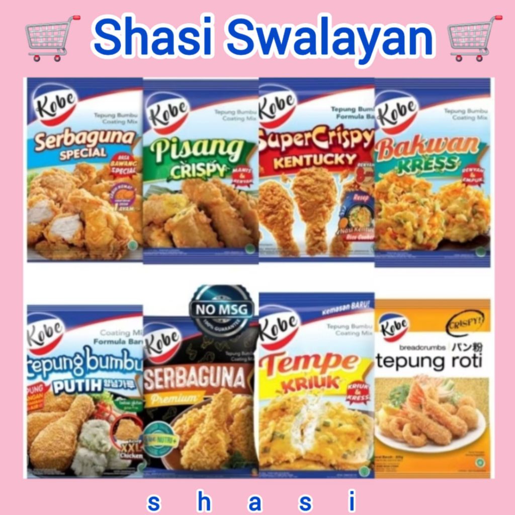 

KOBE Tepung Bumbu 200 gram - Serbaguna/ Kentucky/ Pisang/ Bakwan/ Tempe/ Roti