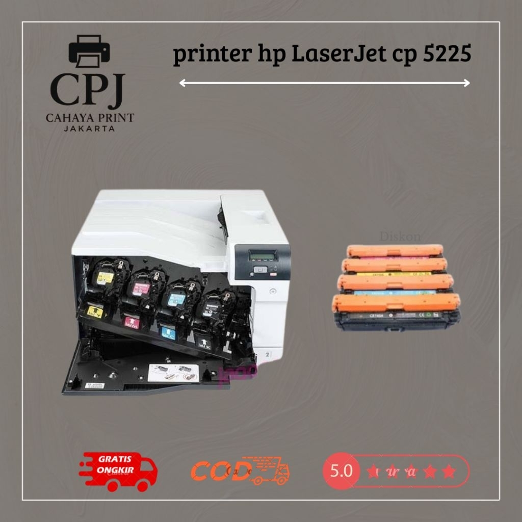 Printer a3 color hp laserjet cp5225 cp5225n