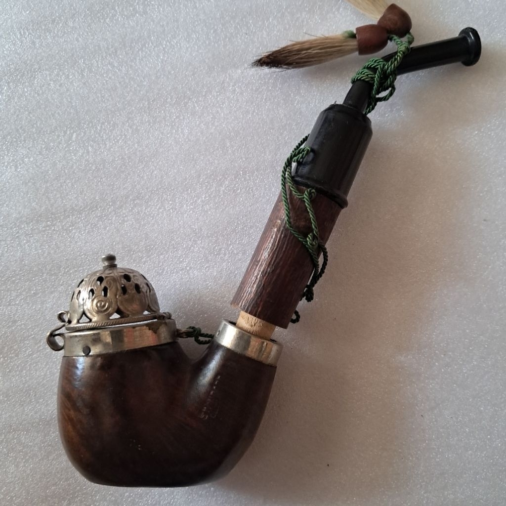 HUNTER PIPE STANDART OLD BRUYERE SITTER PIPA BRIAR ESTATE PIPA CANGKLONG KAYU ANTIQUE