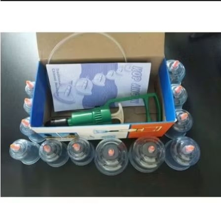 Alat Bekam Basah Lengkap Kop 12, Jarum, Pen Bekam, Zaitun, Alkohol