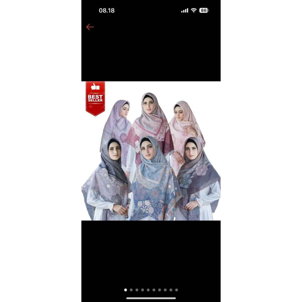 segi empat voal syari by hijab alsa