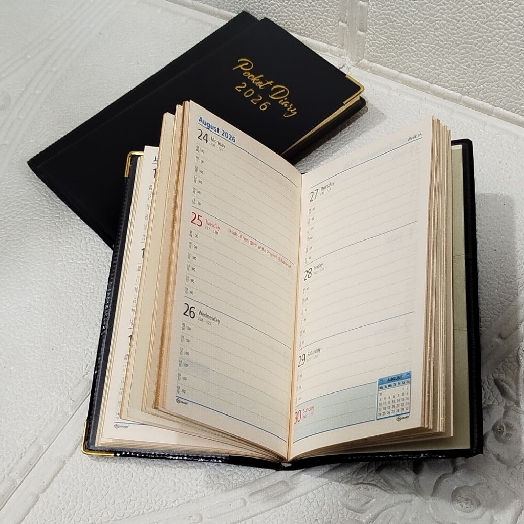 

[ NEW 2026 ] AGENDA POCKET DIARY KERTAS CREAM TAHUN 2026