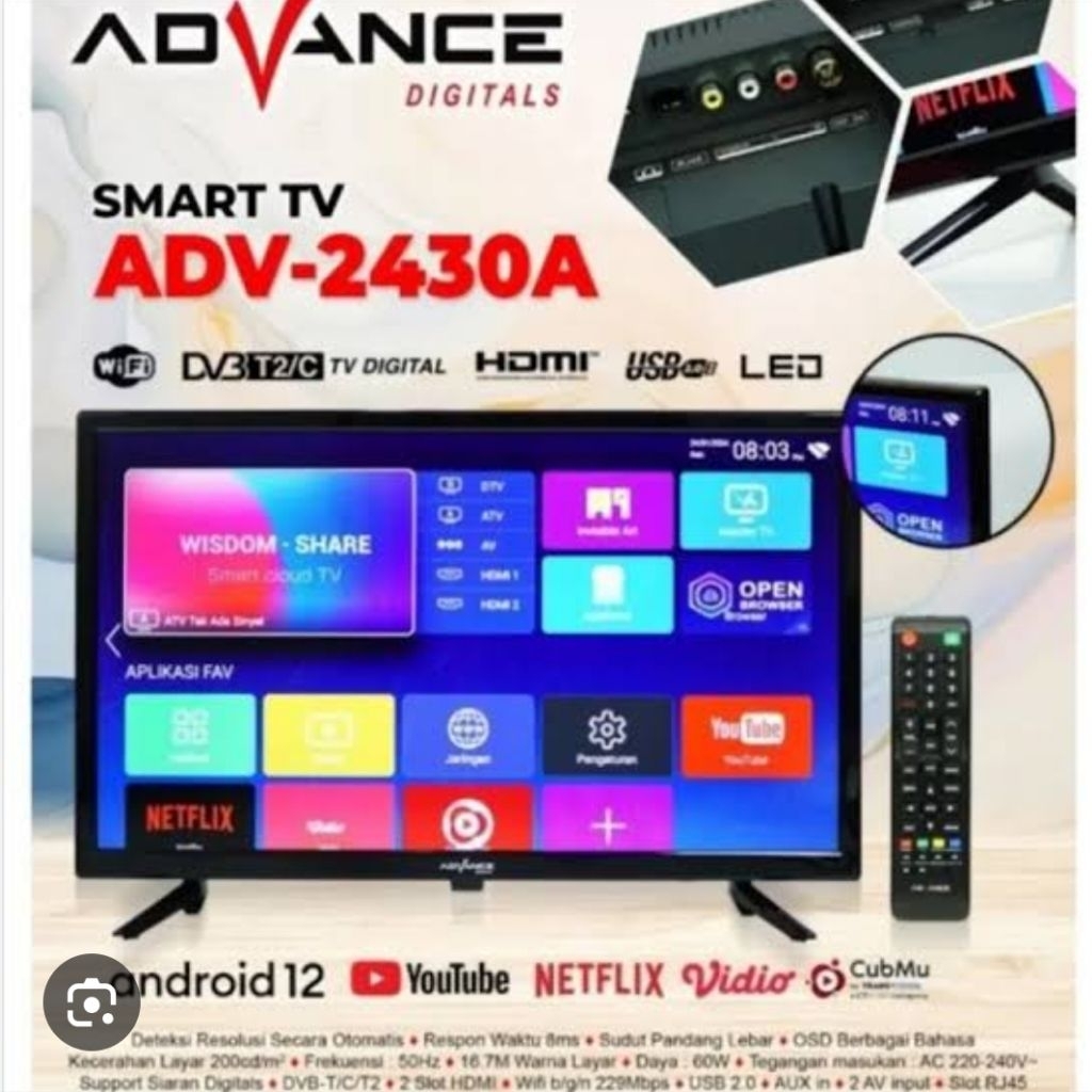 ADVANCE ANDROID TV 24 INCH