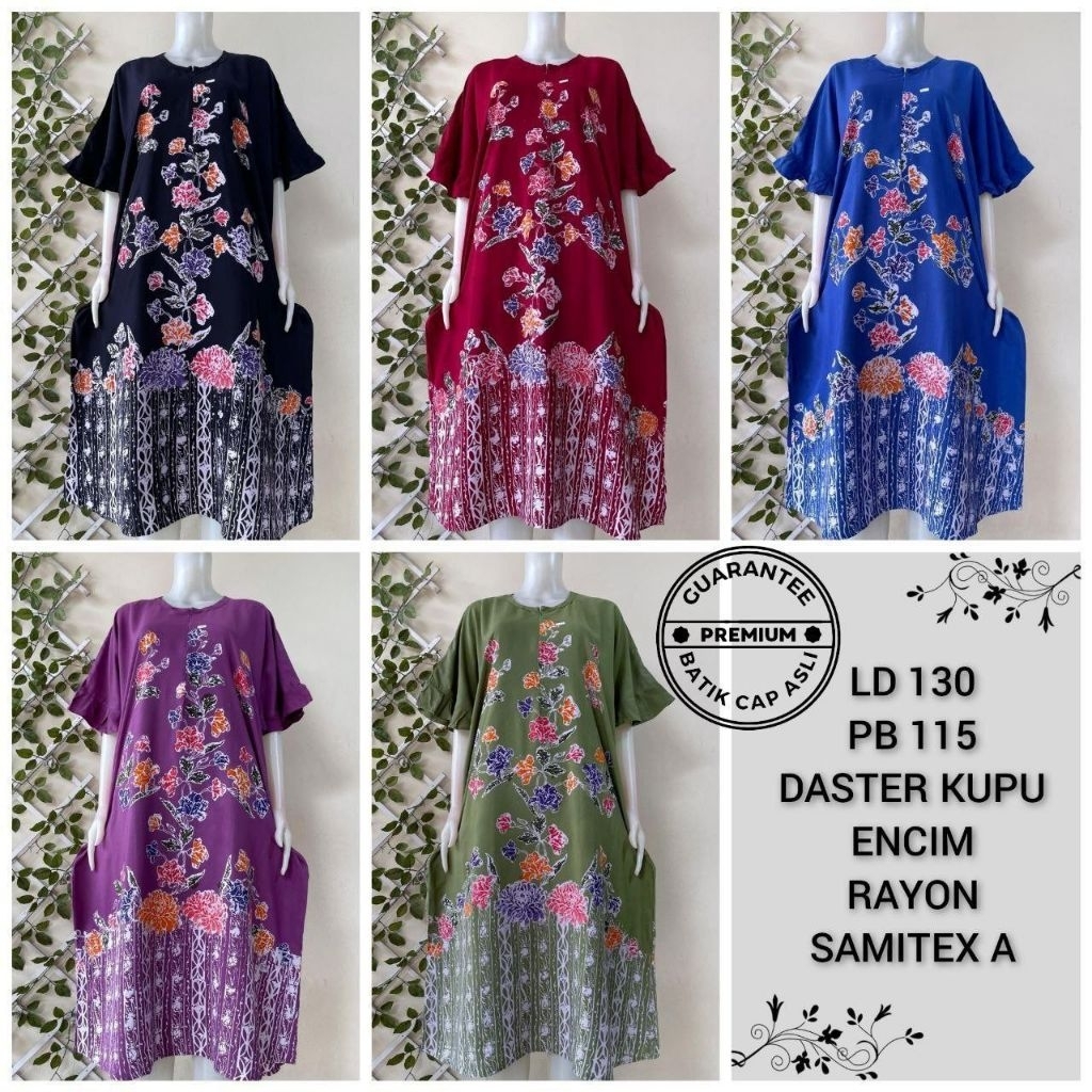 "READY STOK, SIAP KIRIM" DASTER DIANA RAYON SAMITEX A PREMIUM BATIK CAP ASLI, 1KG 4PCS | DASTER SUNA