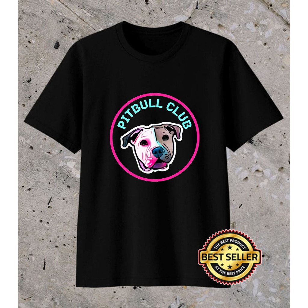 Black Pitbull Club For Dog Lovers Kaos