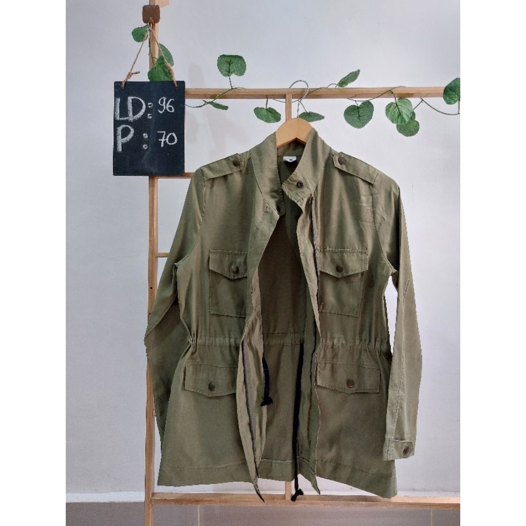 Casual Army Woman Jacket | Korean Jacket Coat | Green Army Jacket