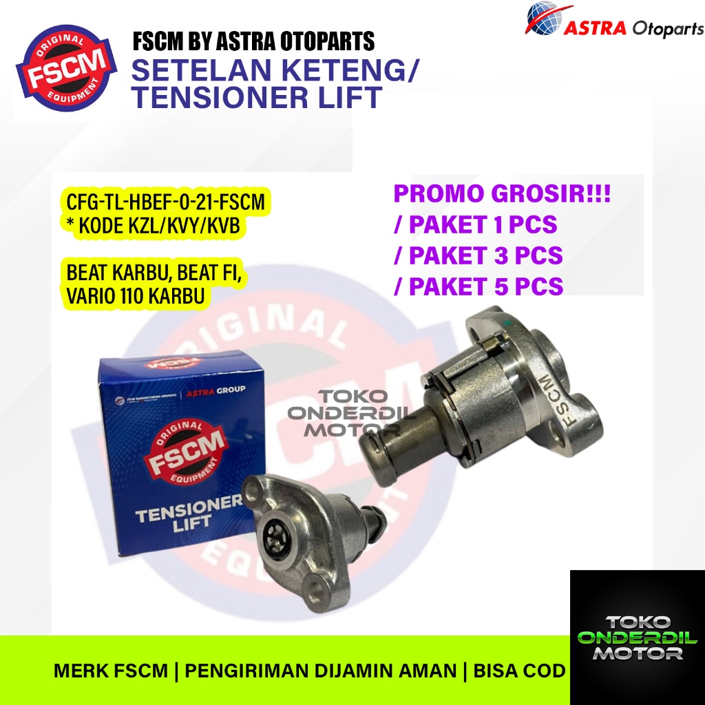 FSCM SETELAN KETENG TENSIONER LIFT BEAT KARBU BEAT FI VARIO 110 KARBU KVY KZL KVB ORIGINAL QUALITY F