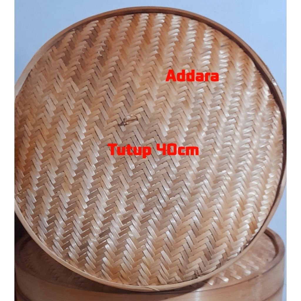 Klakat Bambu Dimsum Kukusan Bambu 40cm Tutupnya saja