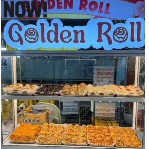 akrilik pamplet nama toko + lampu