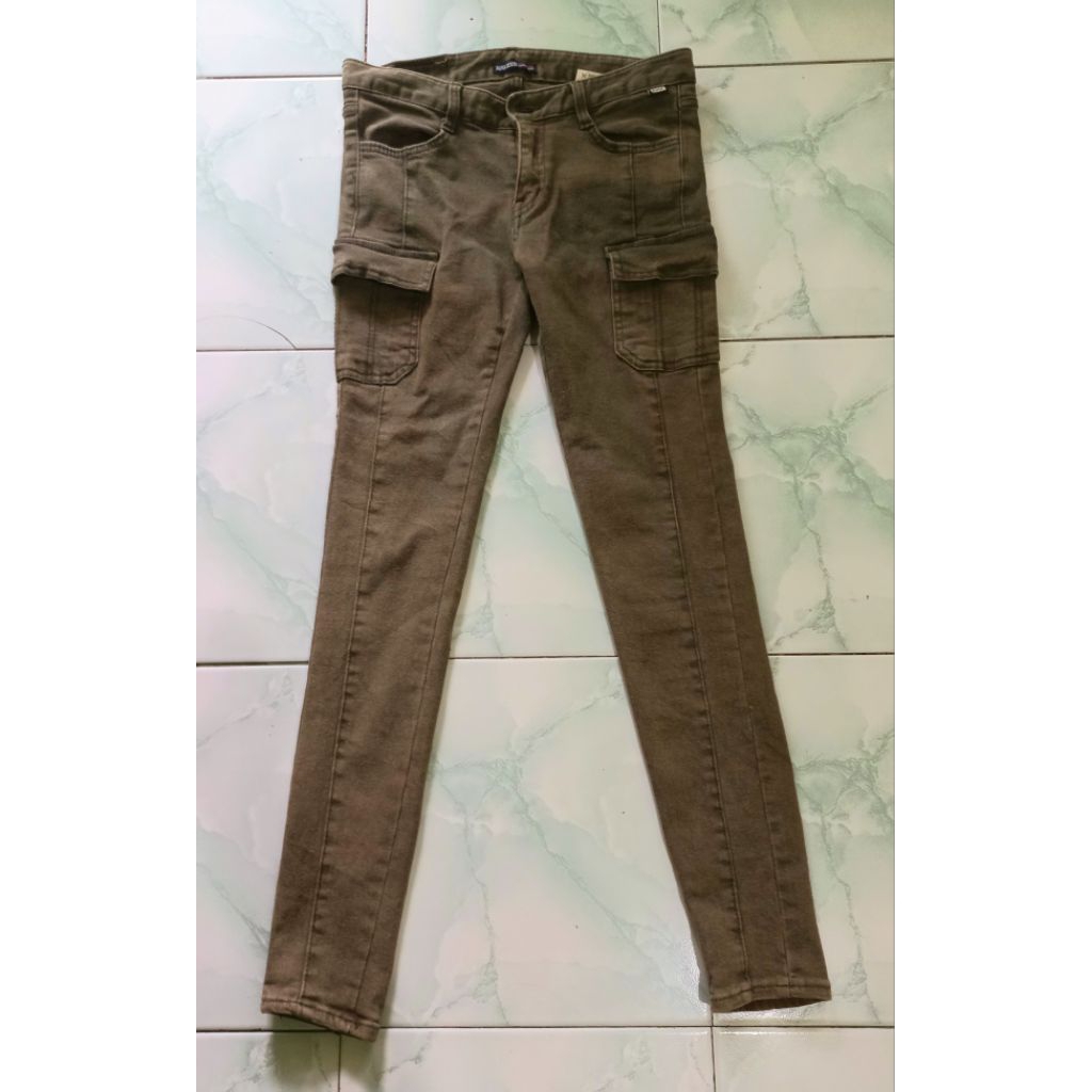 Celana Jeans Cargo Y2K Vintage Pants Size 27 Second