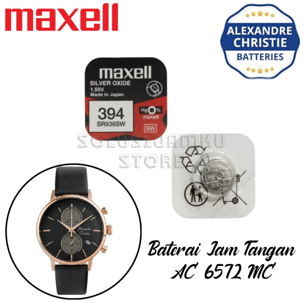 Baterai Jam Tangan Alexandre Christie 6572 MC Rekomendasi 100% Original Japan Quality