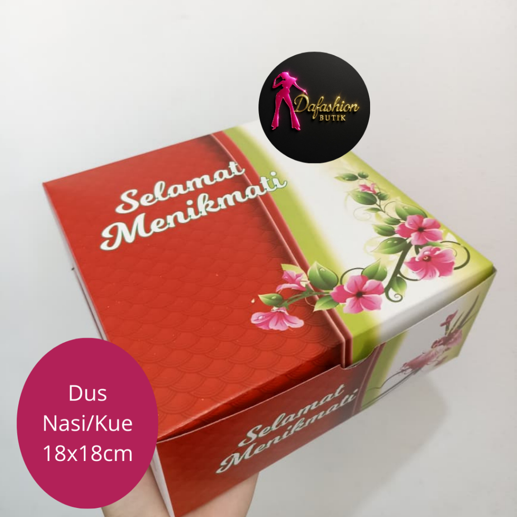 100Pcs Box Nasi | Kotak Nasi | Dus Nasi | Box Kue | Box Serbaguna