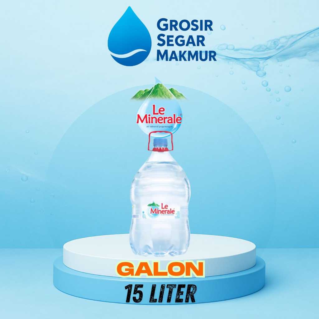 

Galon Air Mineral LE MINERALE 15L ( Galon Sekali Pakai )