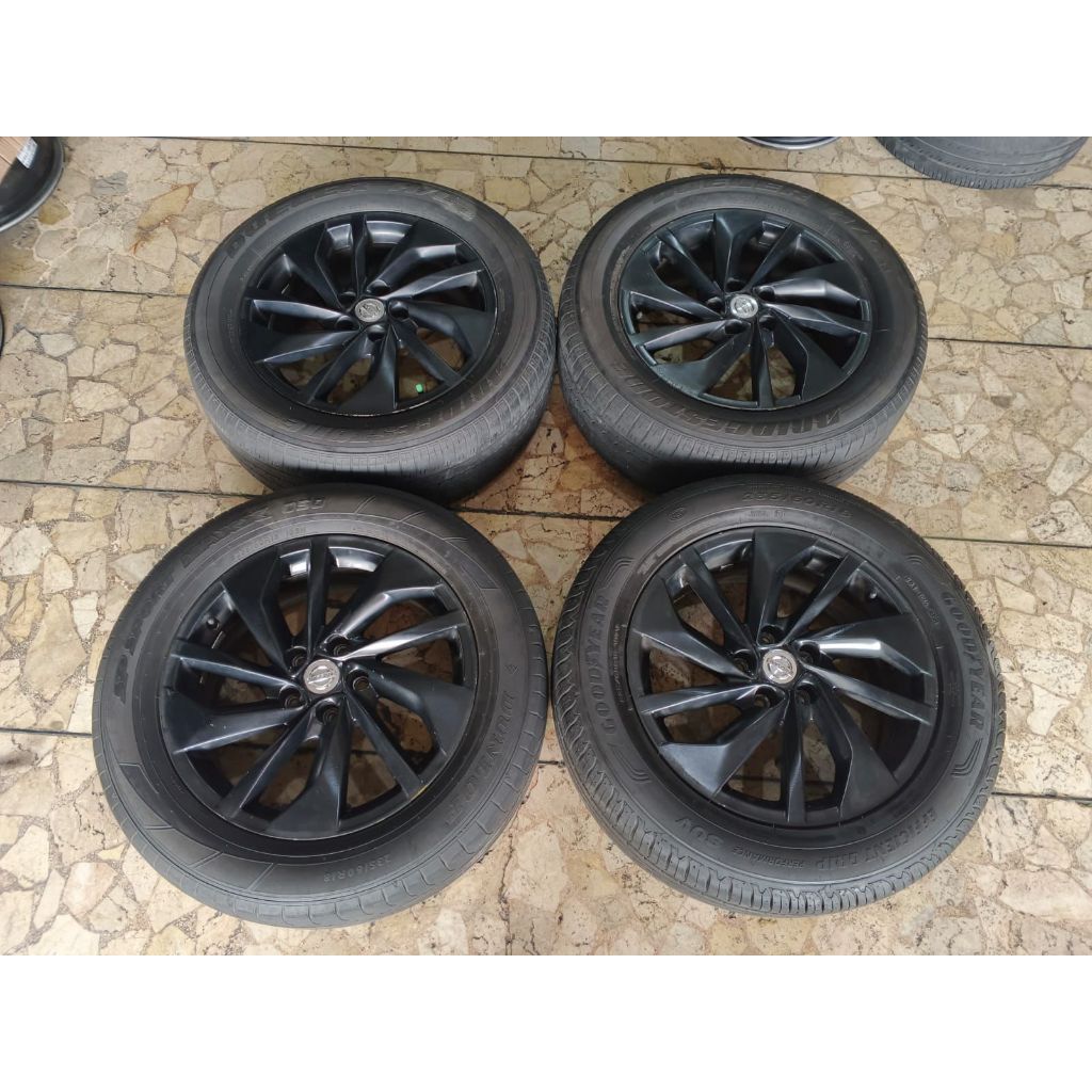 Velg Mobil SEKEN original XTRAIL Ring 18  LUBANG 5X14 + Ban 235 60 r18 siap pakai