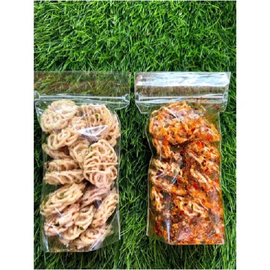 

kerupuk seblak rafael pedas daun jeruk