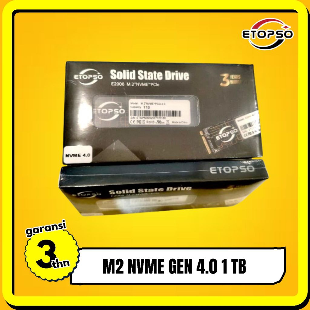 ETOPSO NVME GEN 4.0 1TB RUSAK GANTI BARU