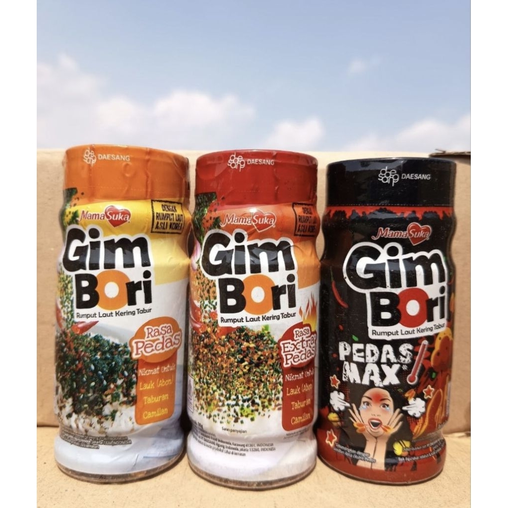 

Mamasuka Gim Bori Rumput Laut Kering Tabur Kemasan Botol 30 Gram