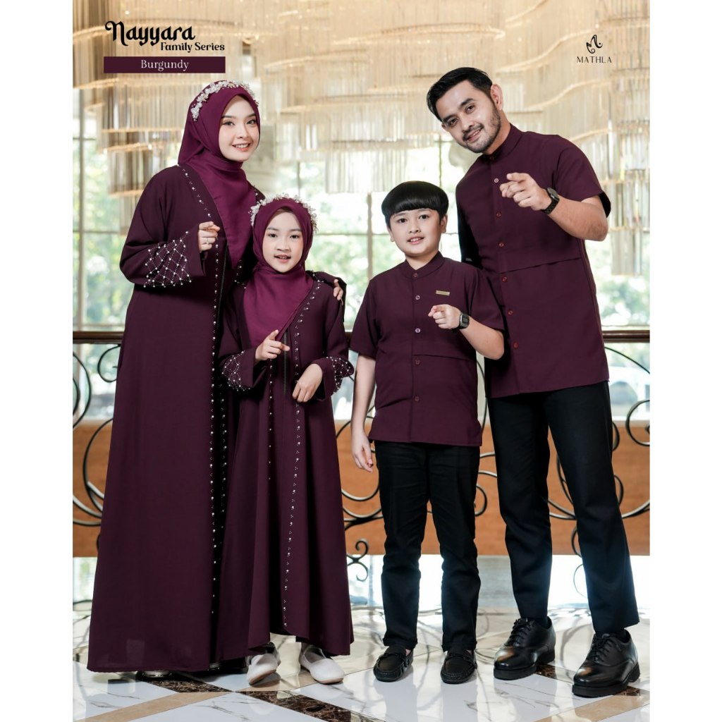 READY Burgundy - Sarimbit Nayyara by Mathla Saz Daily