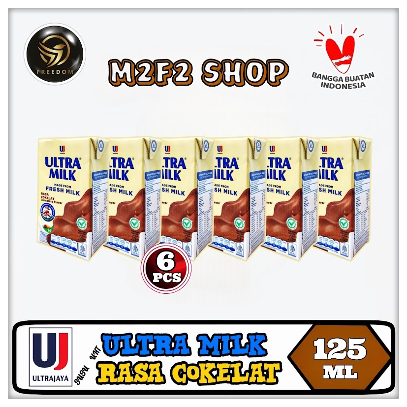 

Susu Ultra Milk Mini Kotak UHT Rasa Cokelat | Chocolate - 125 ml (Kemasan 6 Pcs)
