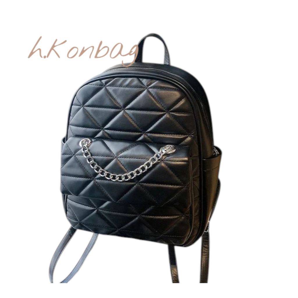 tas ransel sekolah jalan jalan wanita motif bordir masuk buku SG tutp rantai