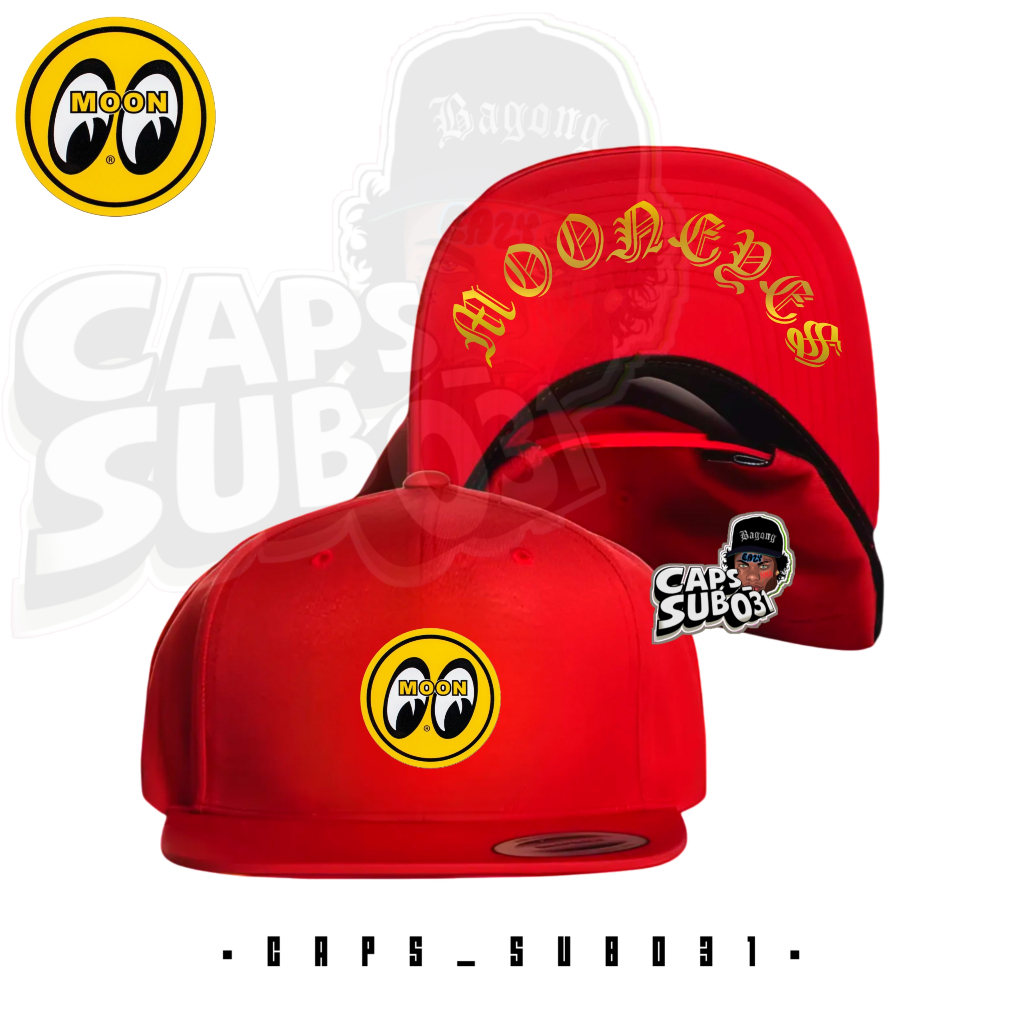 Topi Snapback MOONEYES  Premium/ Topi Snapback Hip-hop/ Topi Casual Pria Wanita MOONEYES