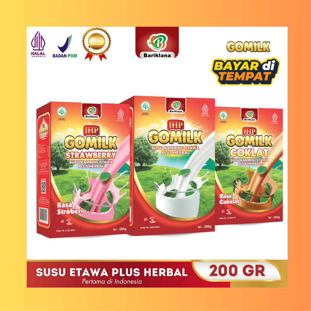 

[COD]GOMILK Susu kambing etawa plus herbal baik dikonsumsi anak anak sampai dewasa