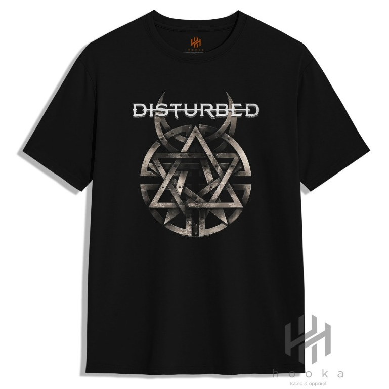 Kaos DISTURBED HOOKA Distro Premium Kaos Band HEAVY METAL DISTURBED