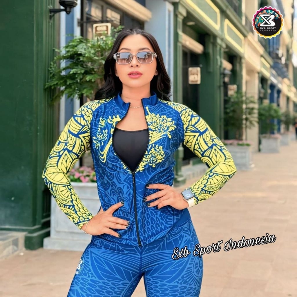 SXB SPORT CAKRA FLOWER JAKET COMPRESSION AND LEGGING