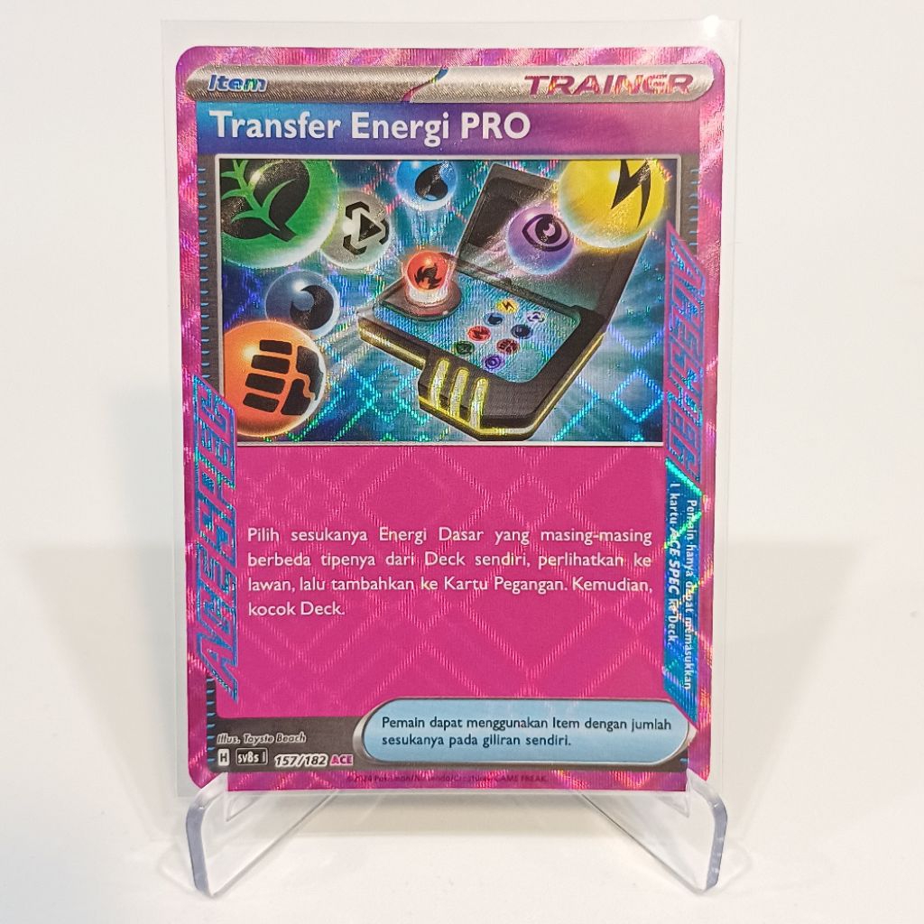 Transfer Energi Pro - Item - Kartu Pokémon TCG Indonesia - Scarlet & Violet Kilat Rasi SV8S | 157/18