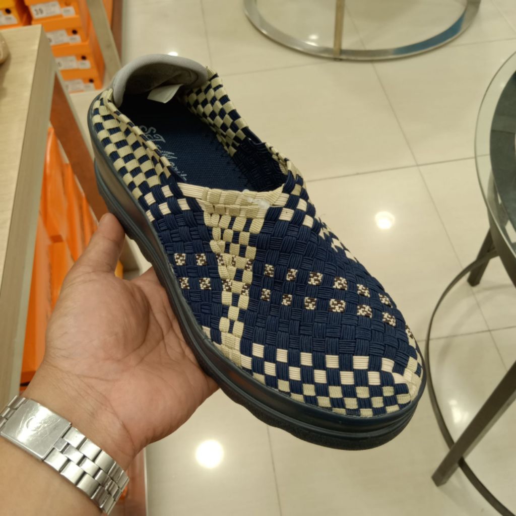 ST MORITZ SEPATU SLIP ON RAJUT WANITA ORIGINAL