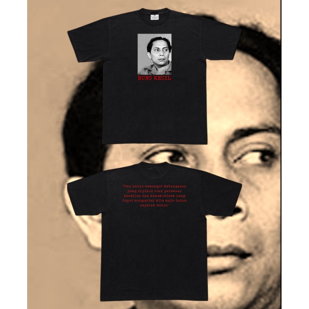 Kaos Pahlawan Nasional Indonesia Tokoh "BUNG KECIL" SUTAN SJAHRIR