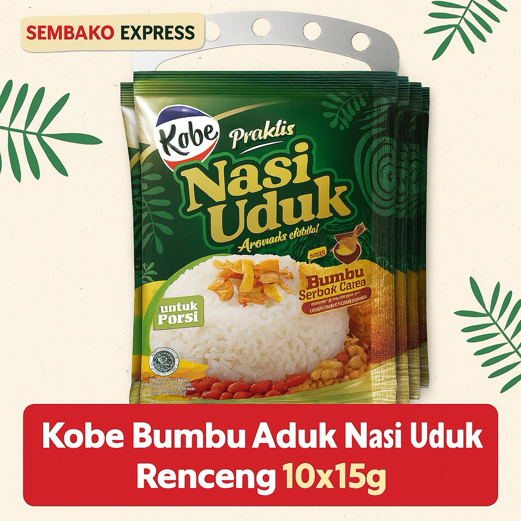 

Kobe Bumbu Nasi Uduk Renceng 10 x 15g