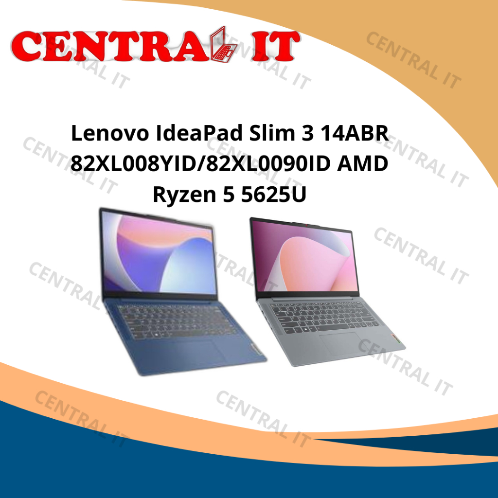 Lenovo IdeaPad Slim 3 14ABR 82XL008YID/82XL0090ID AMD Ryzen 5 5625U Layar 14 inci FHD IPS Anti-glare