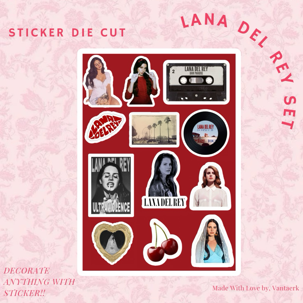 

Sticker Lana Del Rey Aesthetic Deco Jurnaling Scrapbook