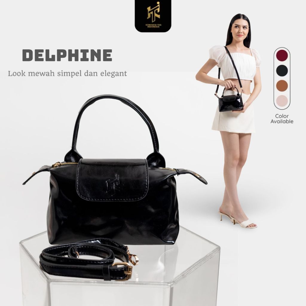 KTI Tas Persit Ukuran Kecil Tas Selempang Wanita Jinjing Mini Top Handle Signature Crossbody Shoulde